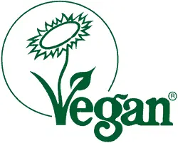 Registered with/by the Vegan Society